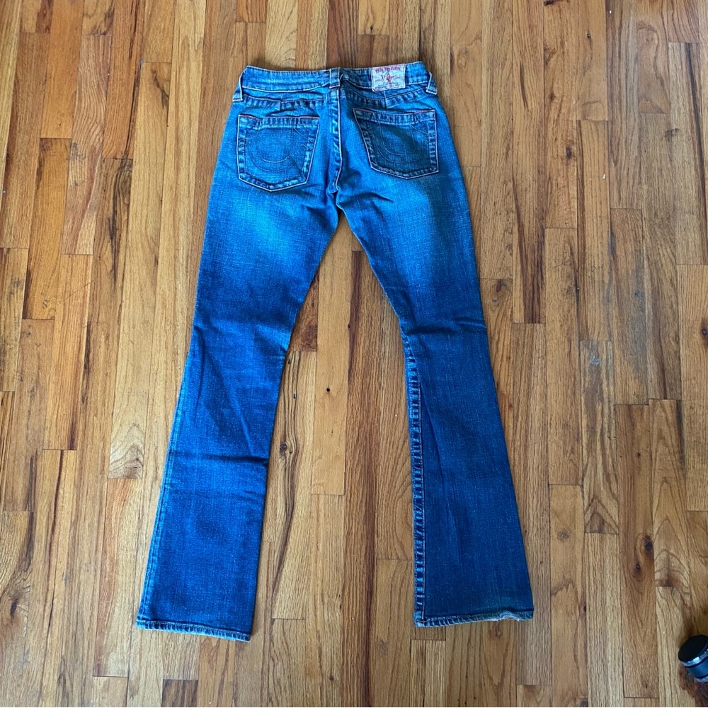True Religion Women's Boot Cut Jeans in Blue Size 28